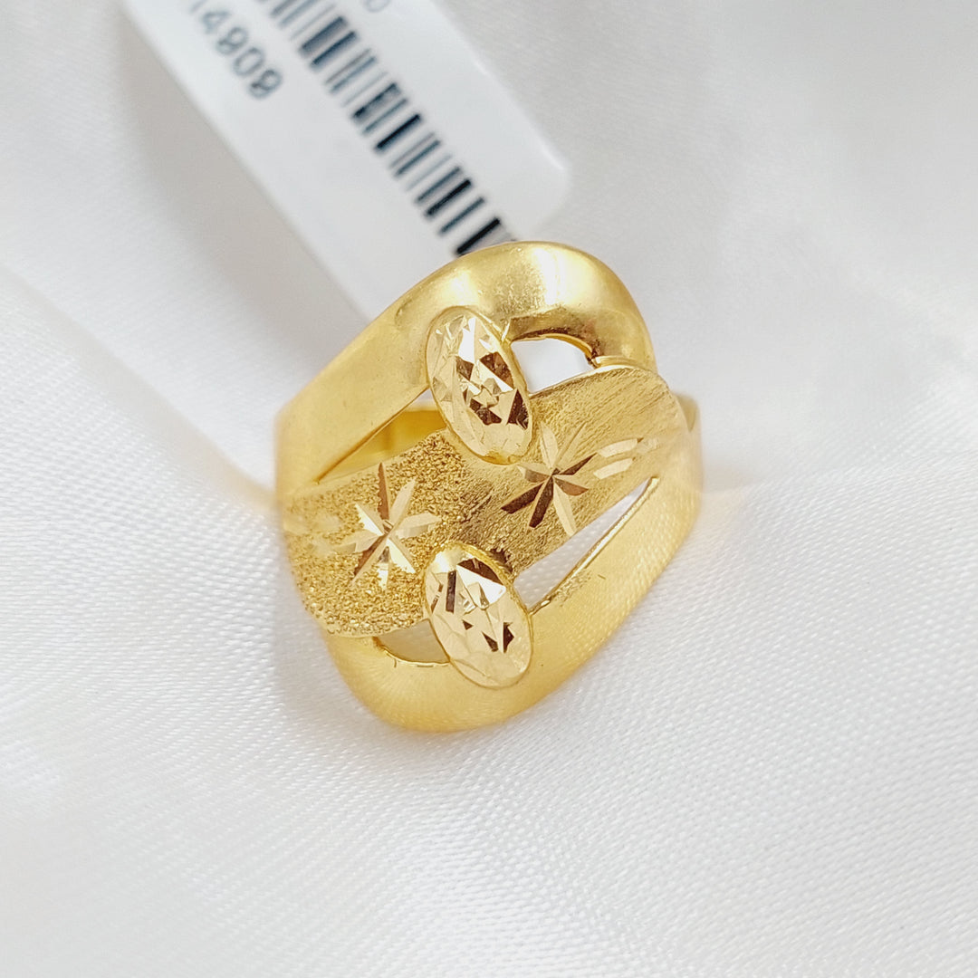 21K Gold Fancy Ring by Saeed Jewelry - Image 3