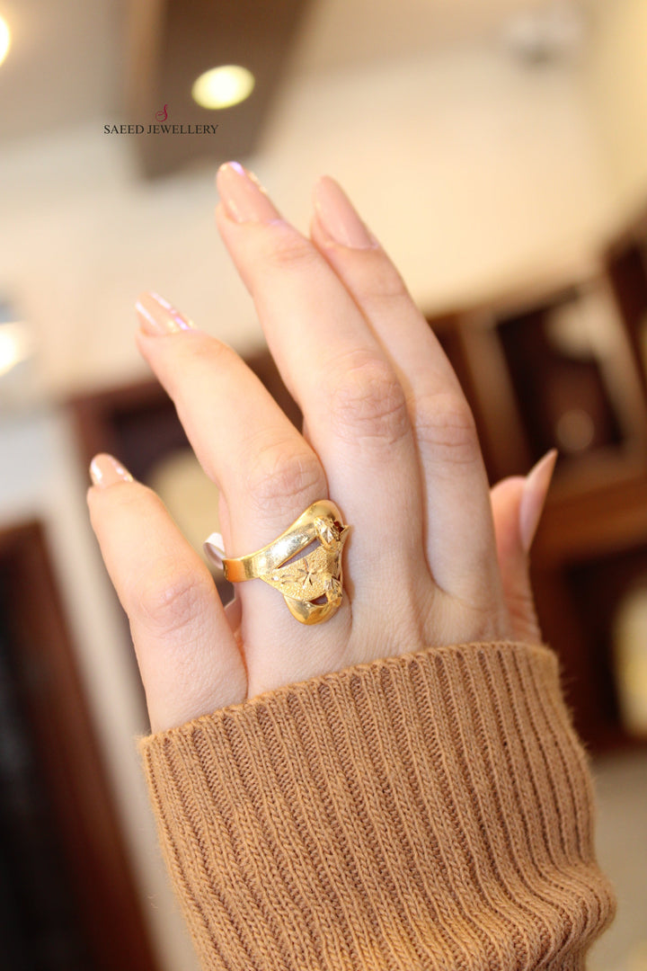 21K Gold Fancy Ring by Saeed Jewelry - Image 4