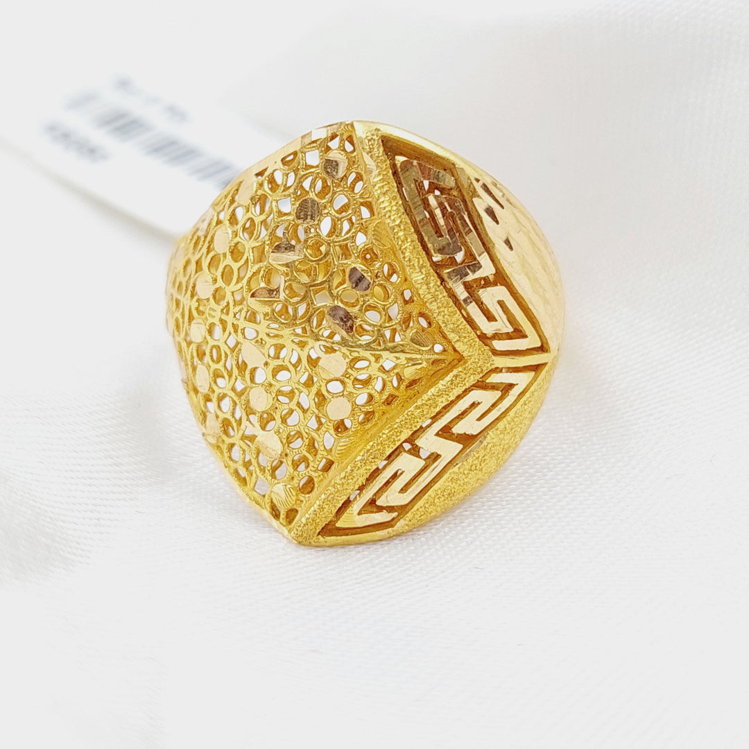 21K Gold Fancy Ring by Saeed Jewelry - Image 5