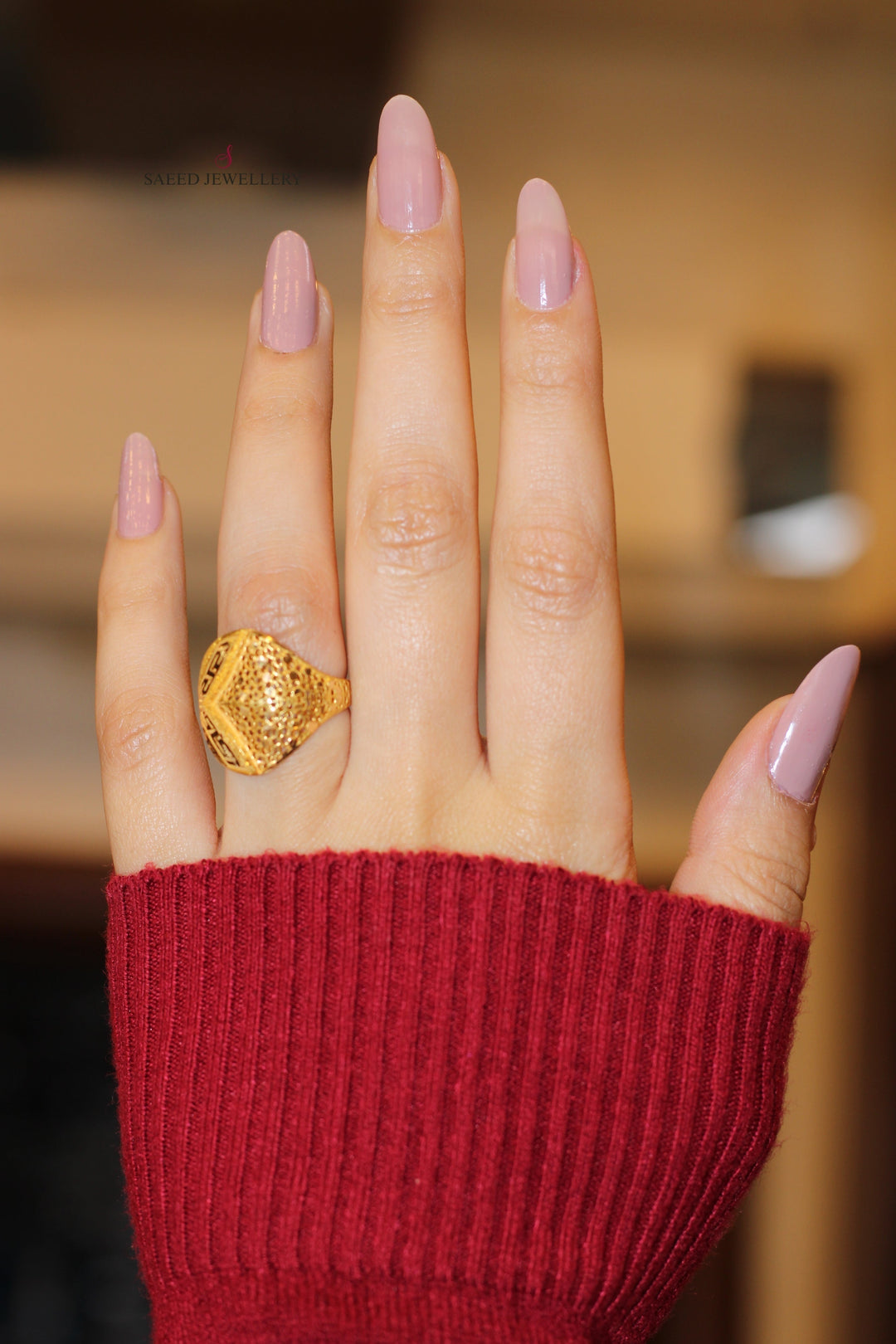 21K Gold Fancy Ring by Saeed Jewelry - Image 8