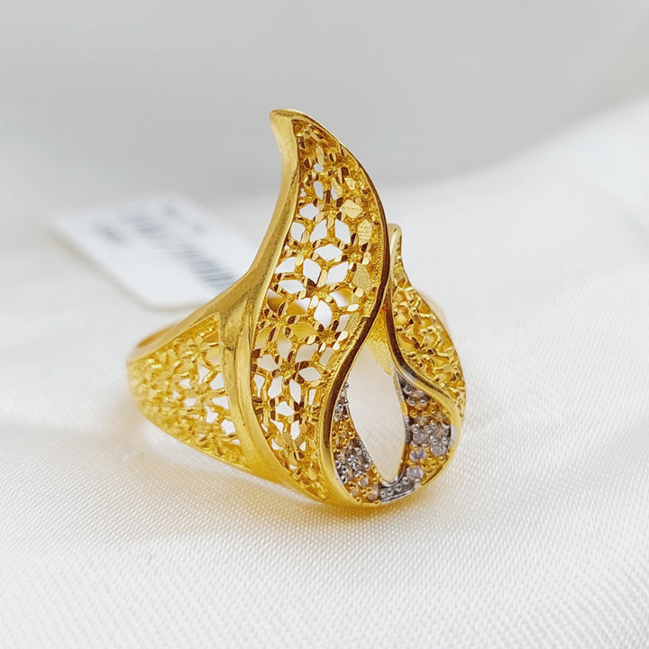 21K Gold Fancy Ring by Saeed Jewelry - Image 3