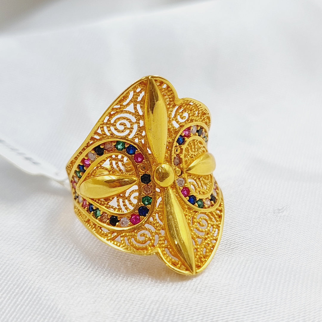 21K Gold Fancy Ring by Saeed Jewelry - Image 1