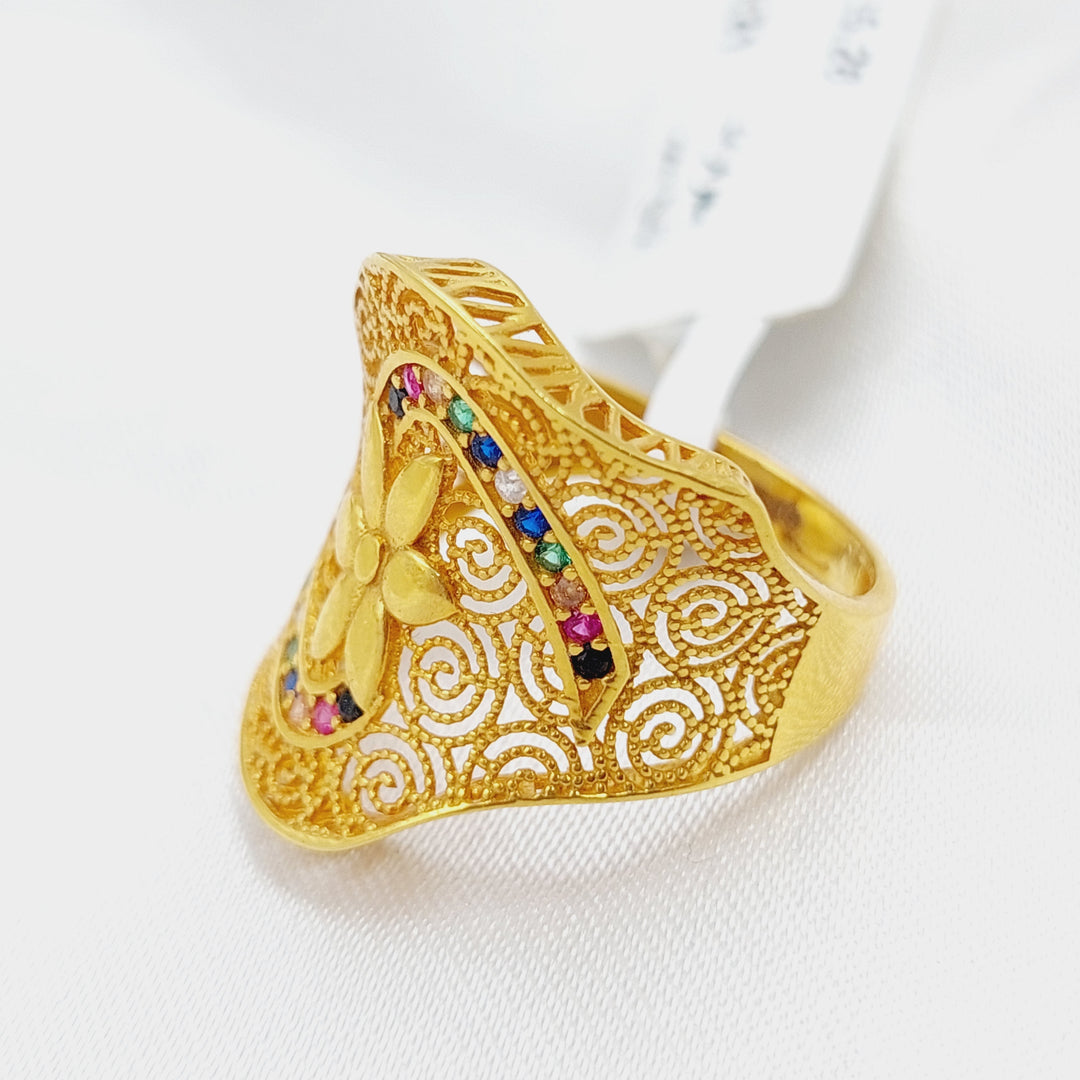 21K Gold Fancy Ring by Saeed Jewelry - Image 3