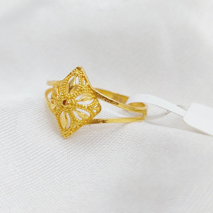 21K Gold Fancy Ring by Saeed Jewelry - Image 3