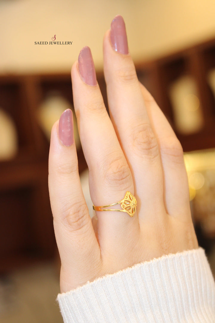 21K Gold Fancy Ring by Saeed Jewelry - Image 4