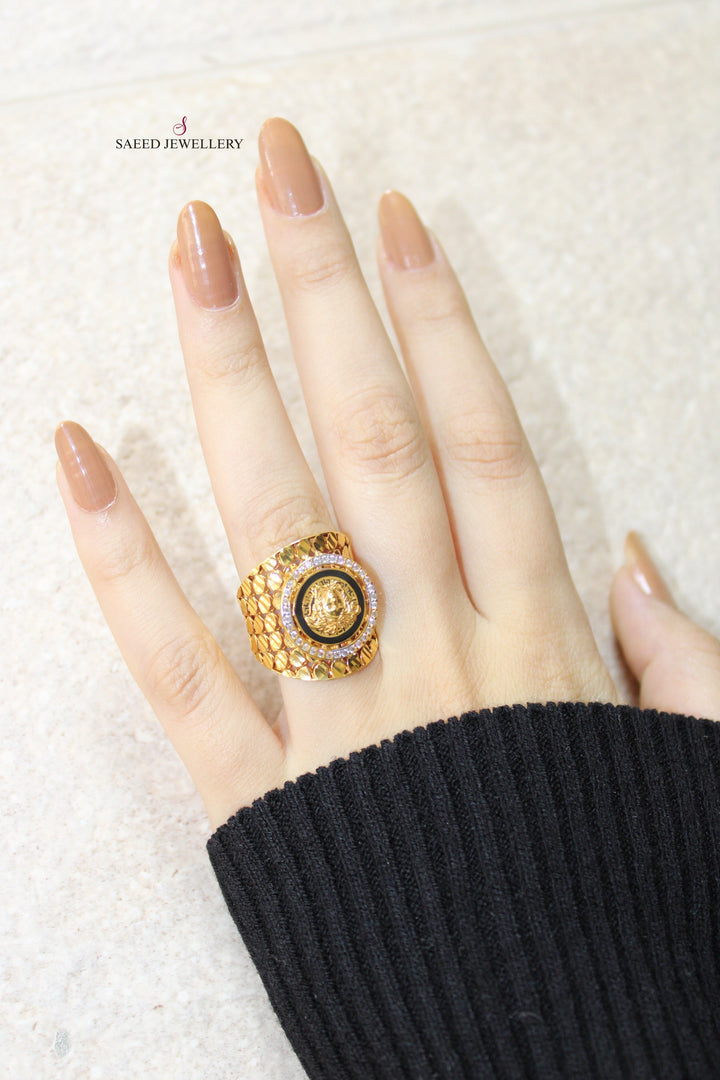 21K Gold Fancy Ring by Saeed Jewelry - Image 2