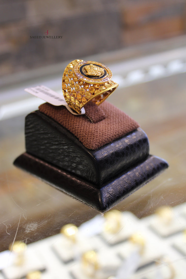 21K Gold Fancy Ring by Saeed Jewelry - Image 1