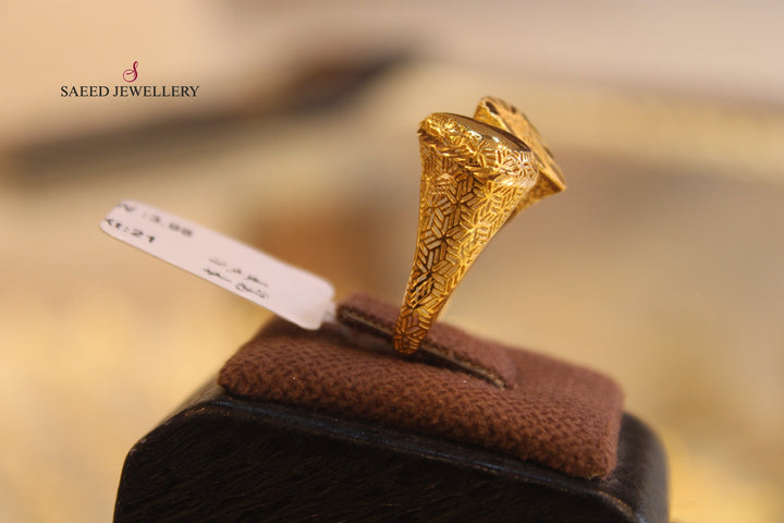 21K Gold Fancy Ring by Saeed Jewelry - Image 2