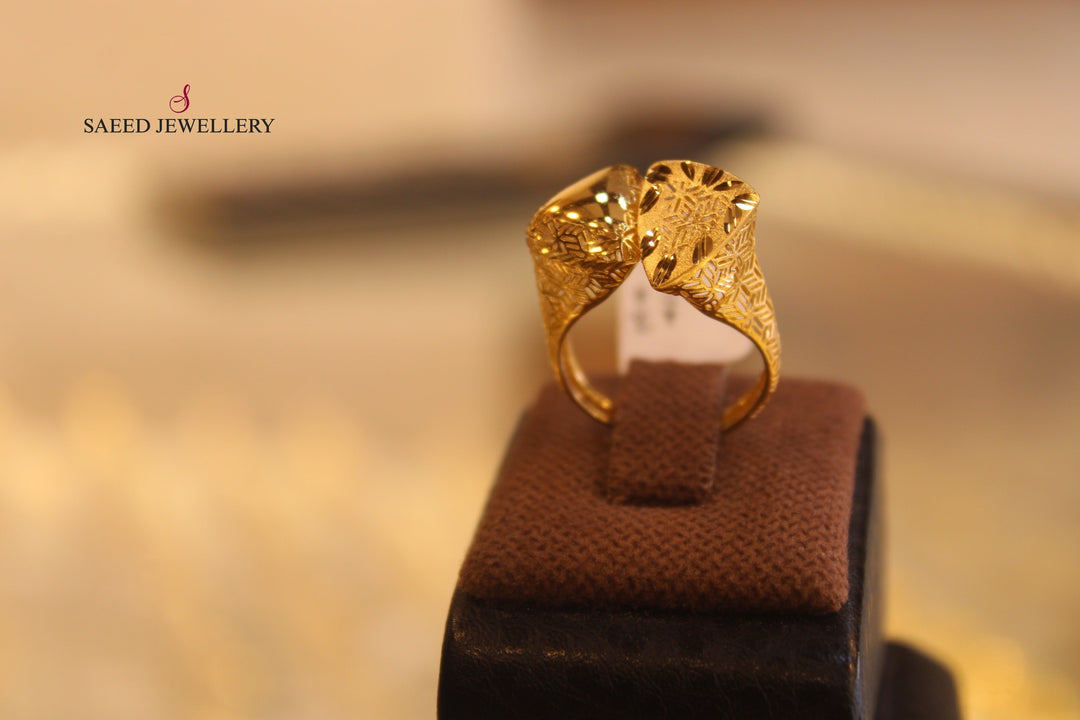 21K Gold Fancy Ring by Saeed Jewelry - Image 4