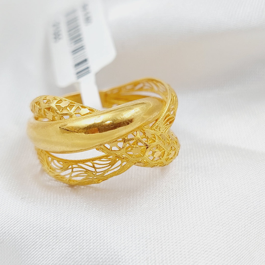 21K Gold Fancy Ring by Saeed Jewelry - Image 4