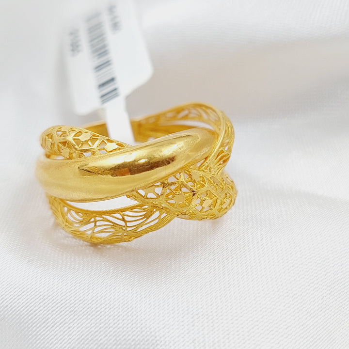 21K Gold Fancy Ring by Saeed Jewelry - Image 4