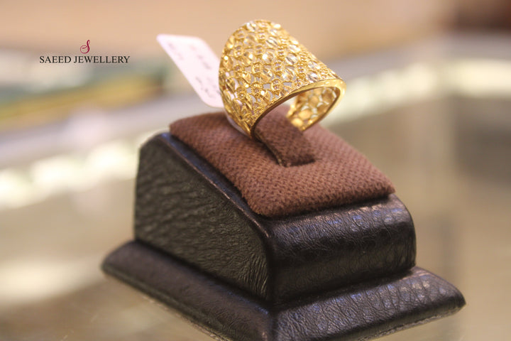 21K Gold Fancy Ring by Saeed Jewelry - Image 3