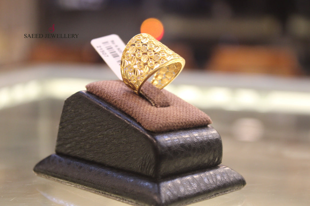 21K Gold Fancy Ring by Saeed Jewelry - Image 6