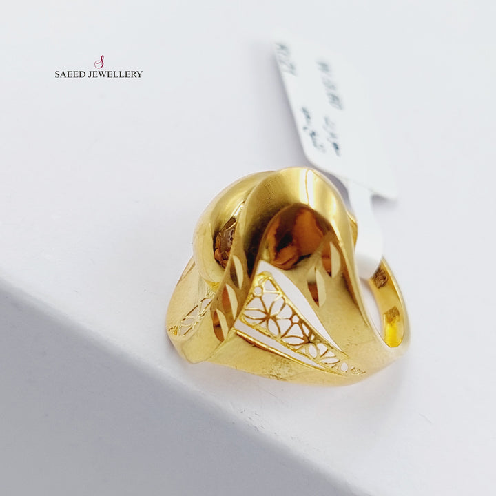 21K Gold Fancy Ring by Saeed Jewelry - Image 4