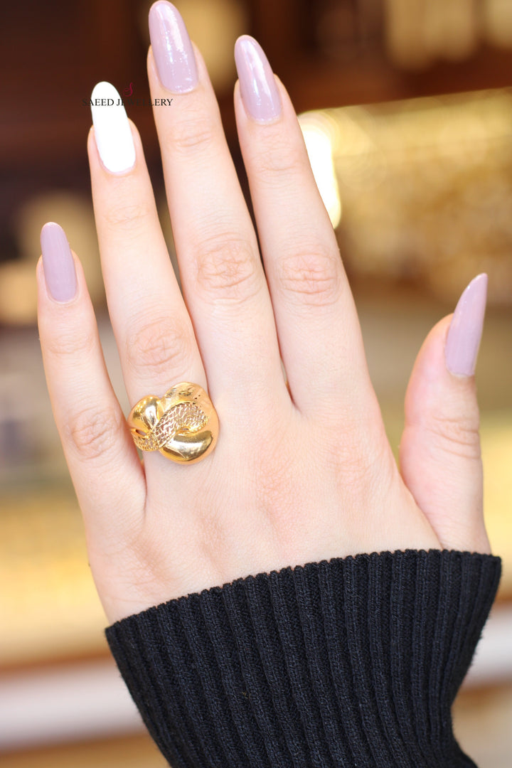 21K Gold Fancy Ring by Saeed Jewelry - Image 2