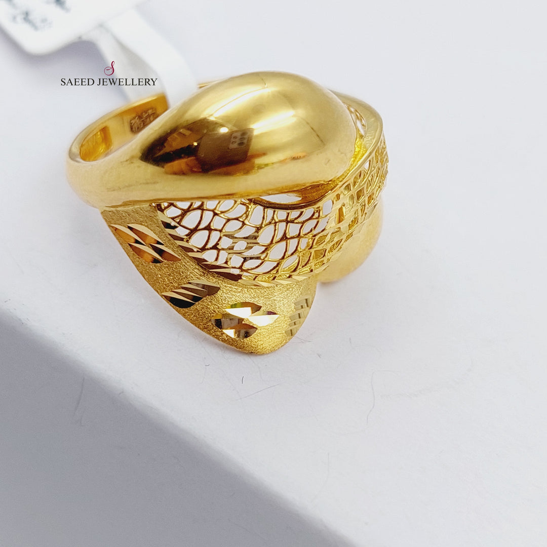 21K Gold Fancy Ring by Saeed Jewelry - Image 3