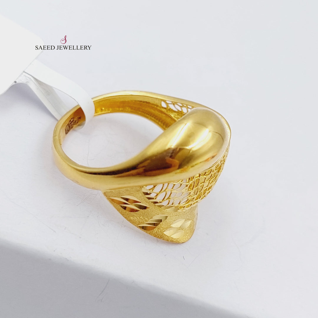 21K Gold Fancy Ring by Saeed Jewelry - Image 4