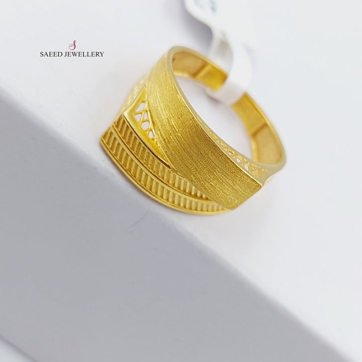 21K Gold Fancy Ring by Saeed Jewelry - Image 3