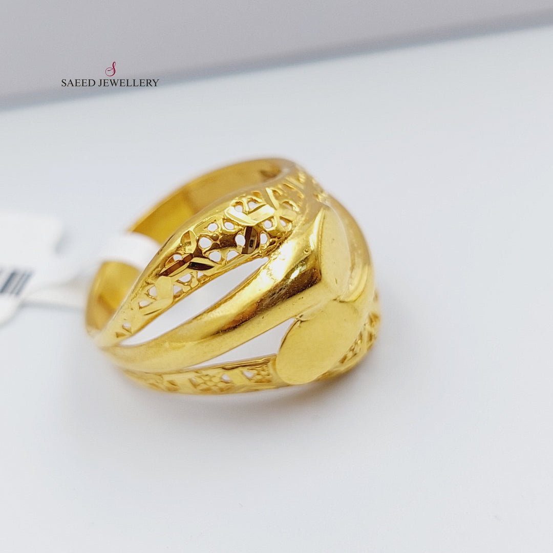 21K Gold Fancy Ring by Saeed Jewelry - Image 2