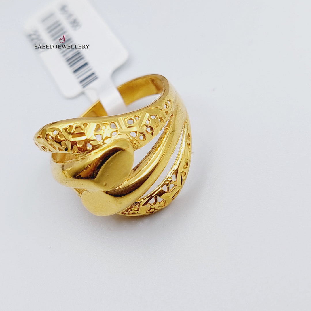 21K Gold Fancy Ring by Saeed Jewelry - Image 3