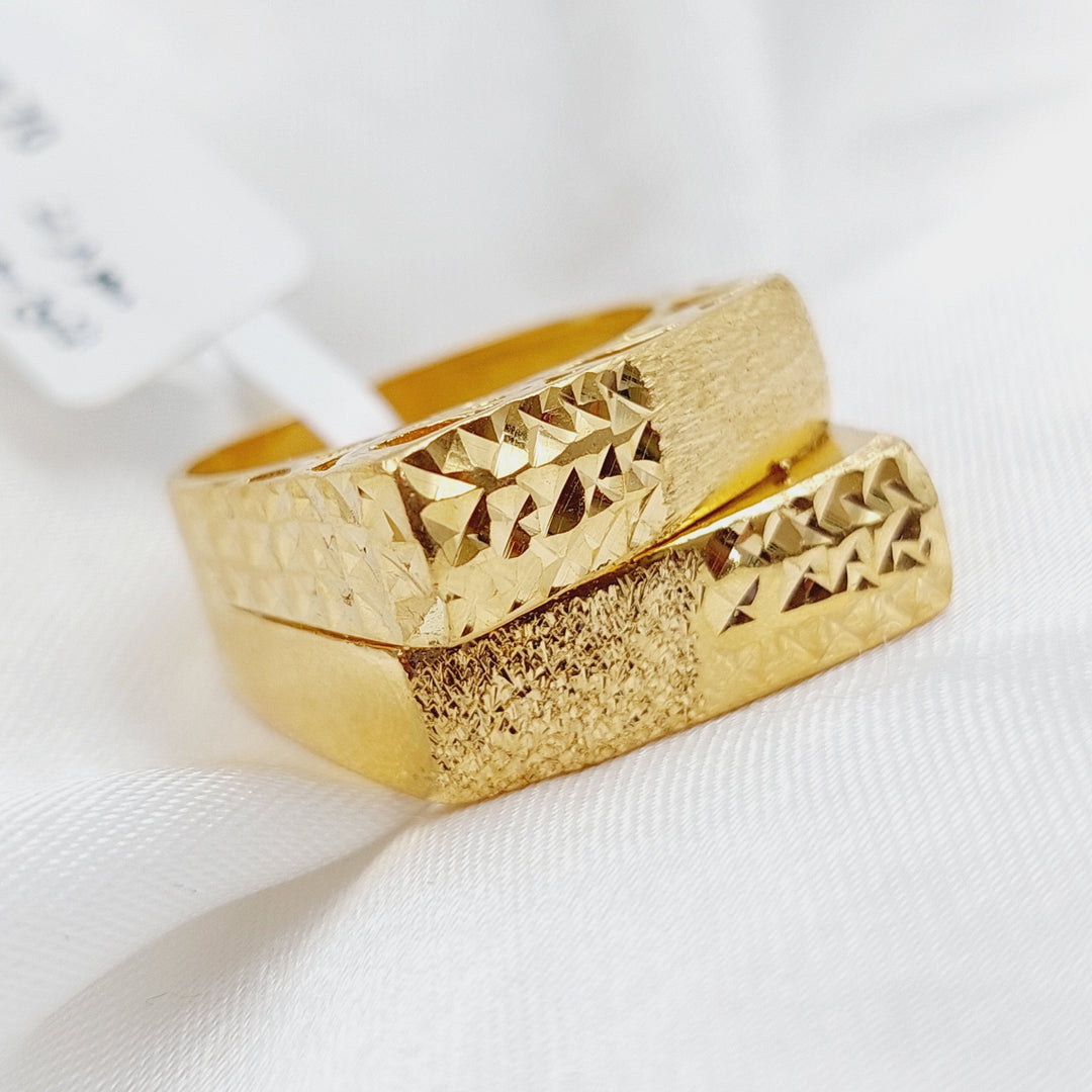 21K Gold Fancy Ring by Saeed Jewelry - Image 1