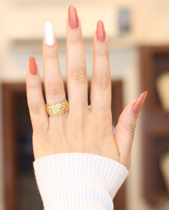 21K Gold Fancy Ring by Saeed Jewelry - Image 2