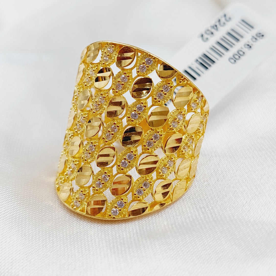 21K Gold Fancy Ring by Saeed Jewelry - Image 3