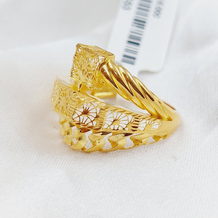 21K Gold Fancy Ring by Saeed Jewelry - Image 3