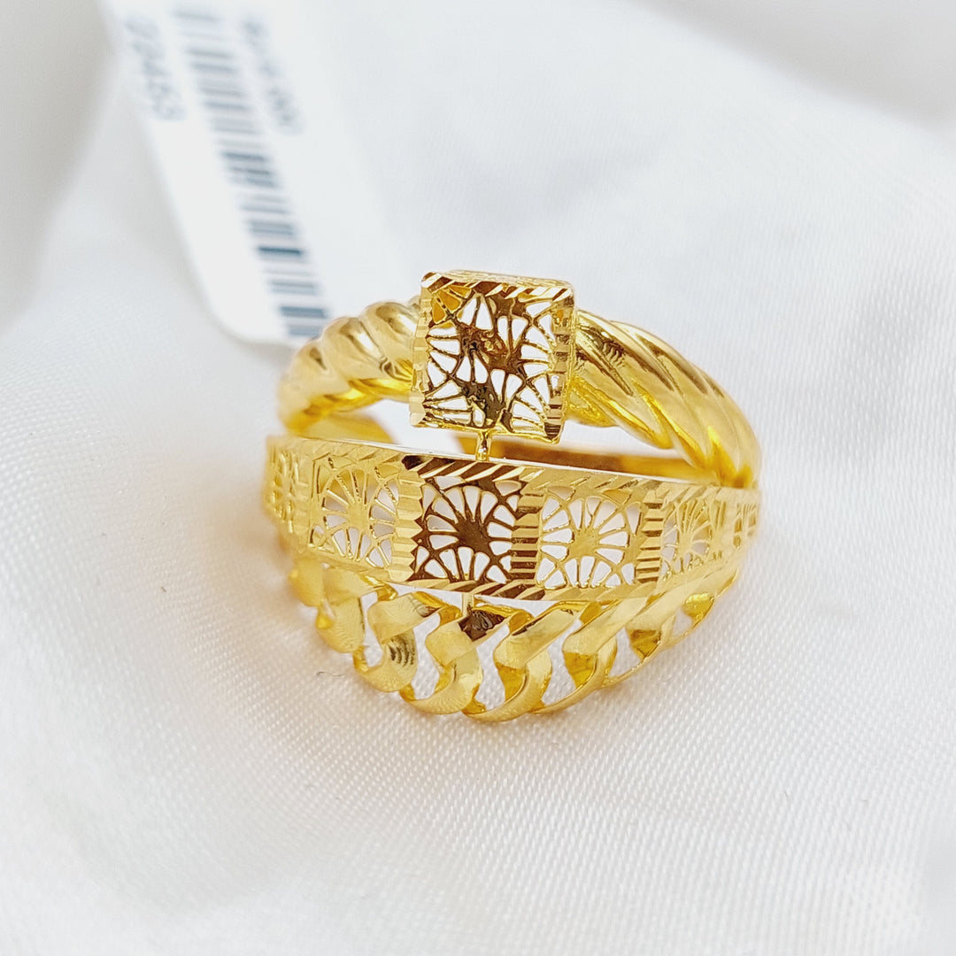 21K Gold Fancy Ring by Saeed Jewelry - Image 4