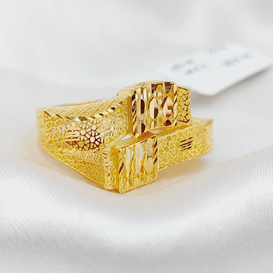 21K Gold Fancy Ring by Saeed Jewelry - Image 1