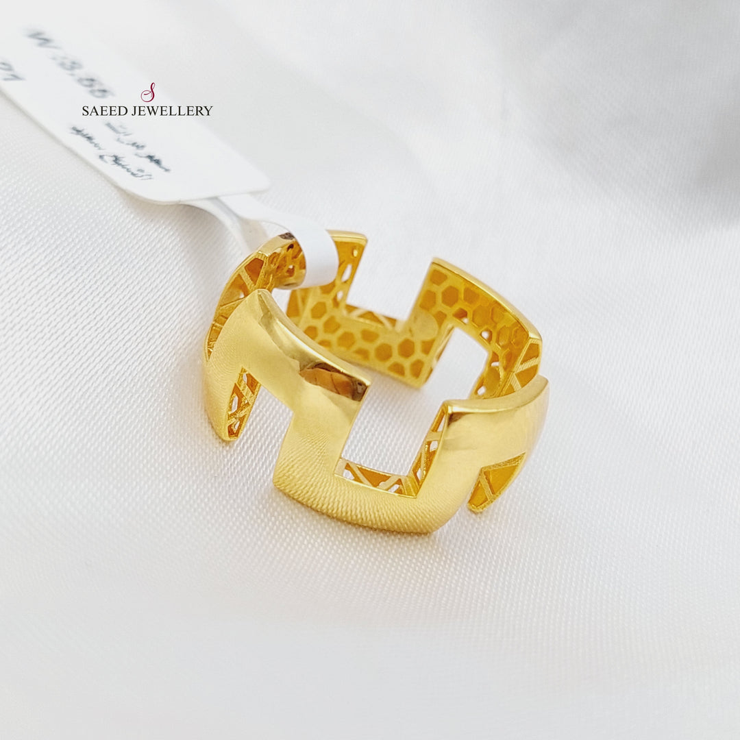 21K Gold Fancy Ring by Saeed Jewelry - Image 2