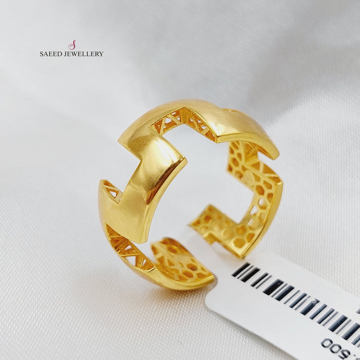 21K Gold Fancy Ring by Saeed Jewelry - Image 4