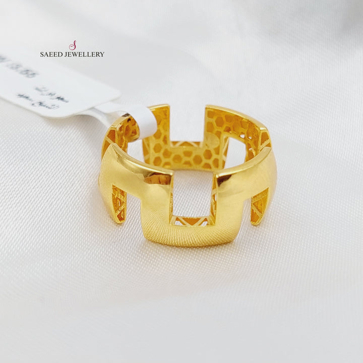 21K Gold Fancy Ring by Saeed Jewelry - Image 4