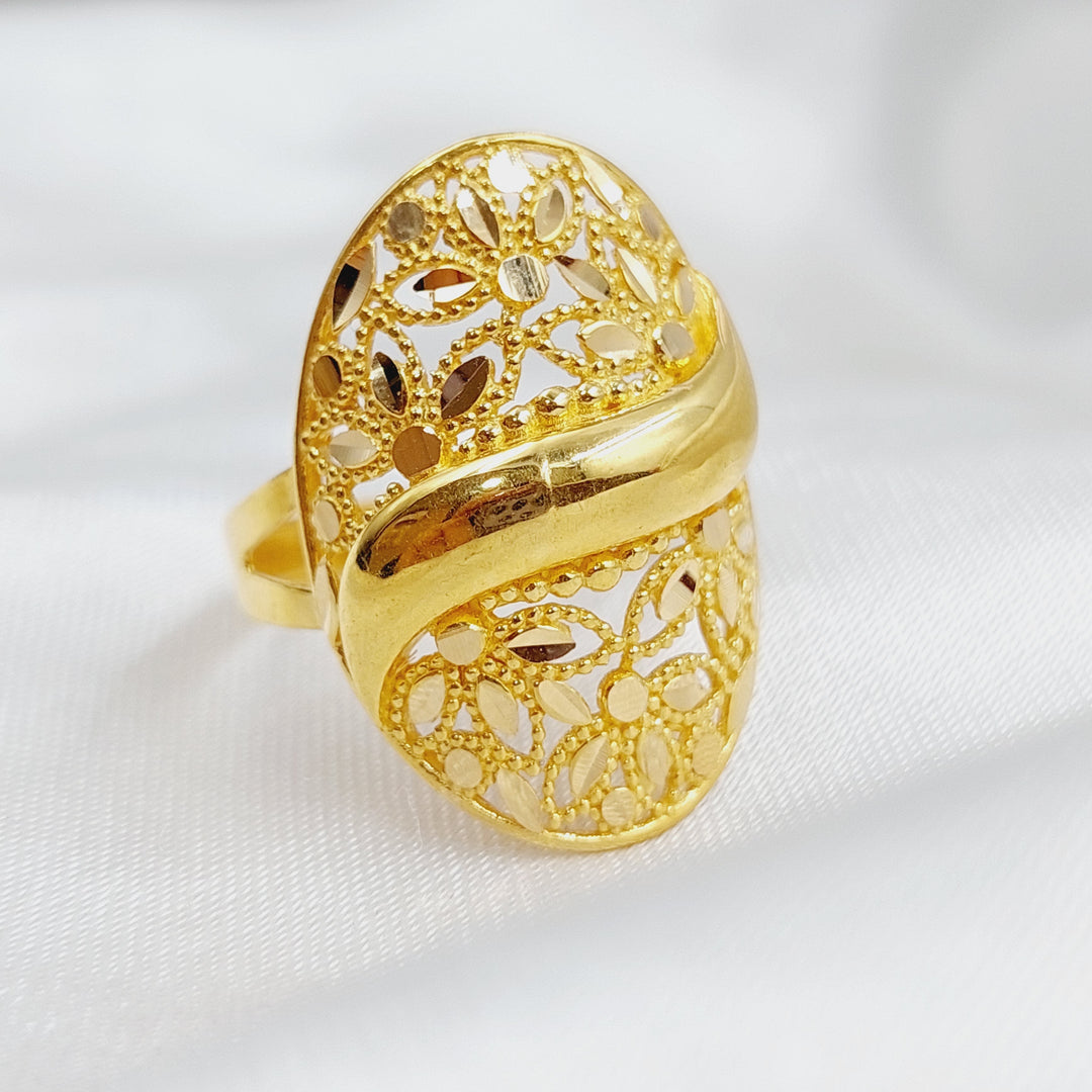 21K Gold Fancy Ring by Saeed Jewelry - Image 1