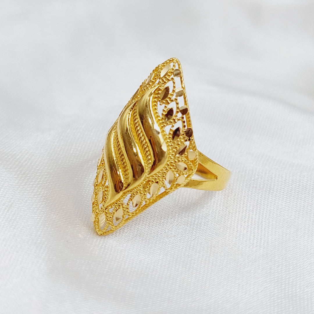 21K Gold Fancy Ring by Saeed Jewelry - Image 2