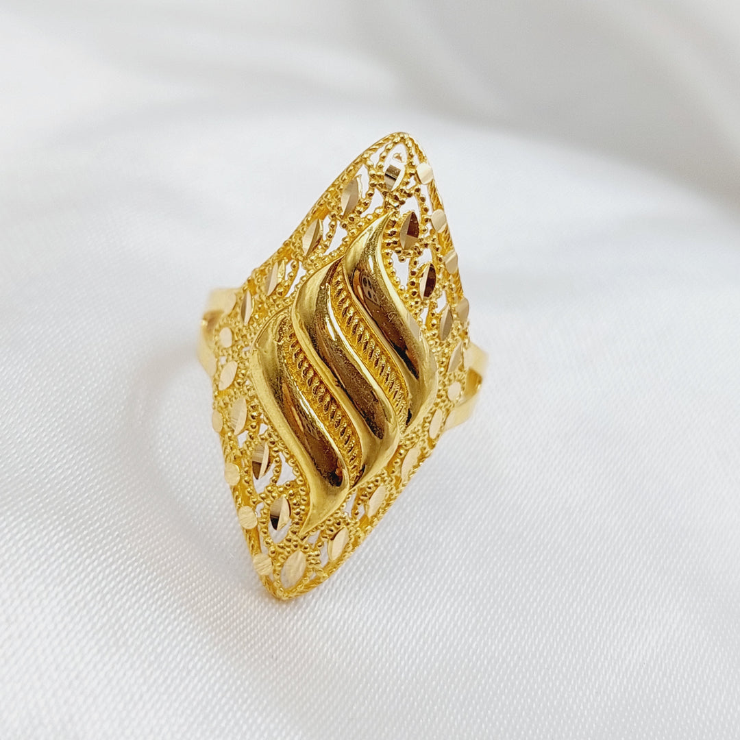 21K Gold Fancy Ring by Saeed Jewelry - Image 3