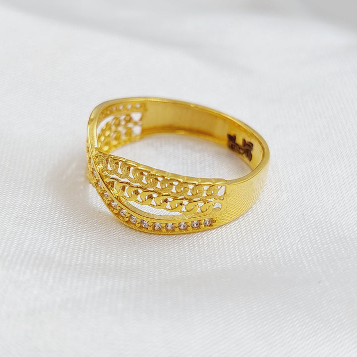 21K Gold Fancy Ring by Saeed Jewelry - Image 2