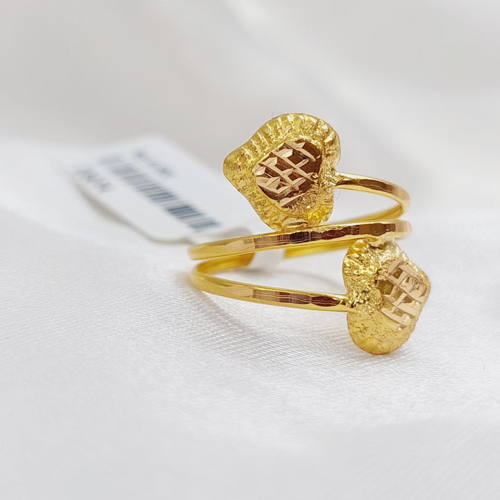 21K Gold Fancy Ring by Saeed Jewelry - Image 3