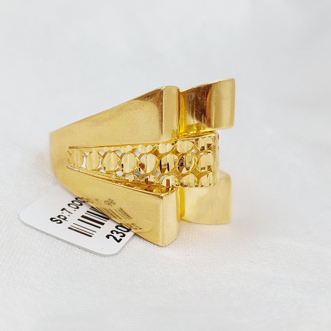 21K Gold Fancy Ring by Saeed Jewelry - Image 12