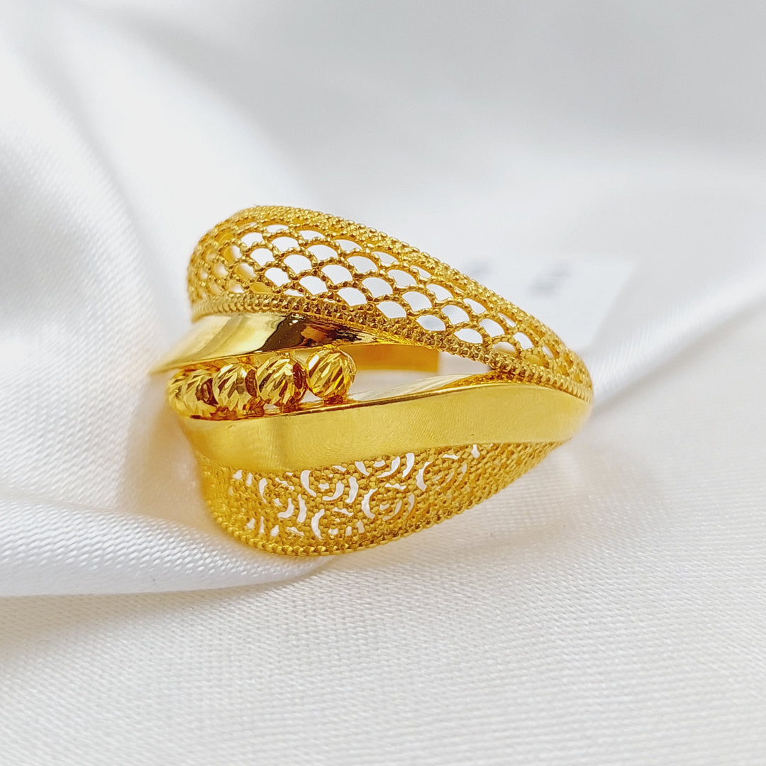 21K Gold Fancy Ring by Saeed Jewelry - Image 3