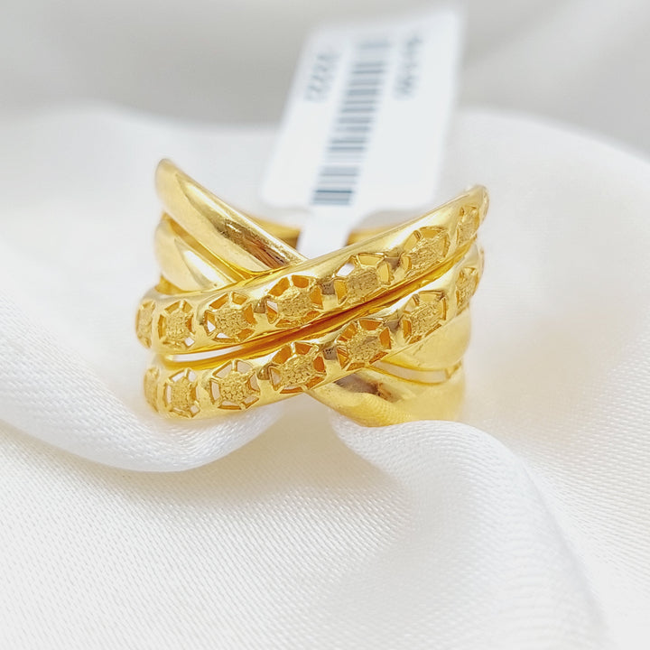 21K Gold Fancy Ring by Saeed Jewelry - Image 6