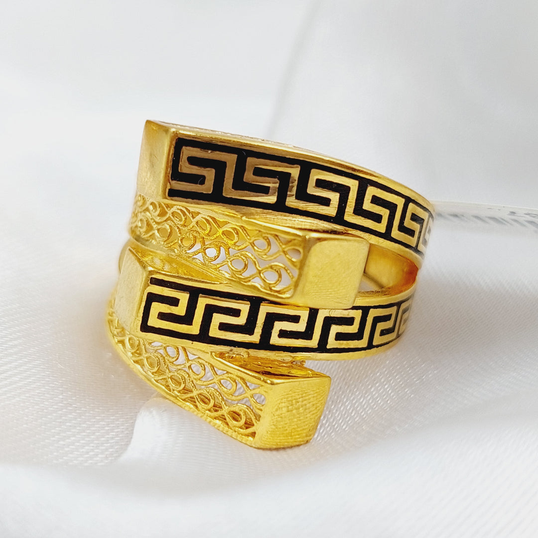 21K Gold Fancy Ring by Saeed Jewelry - Image 3