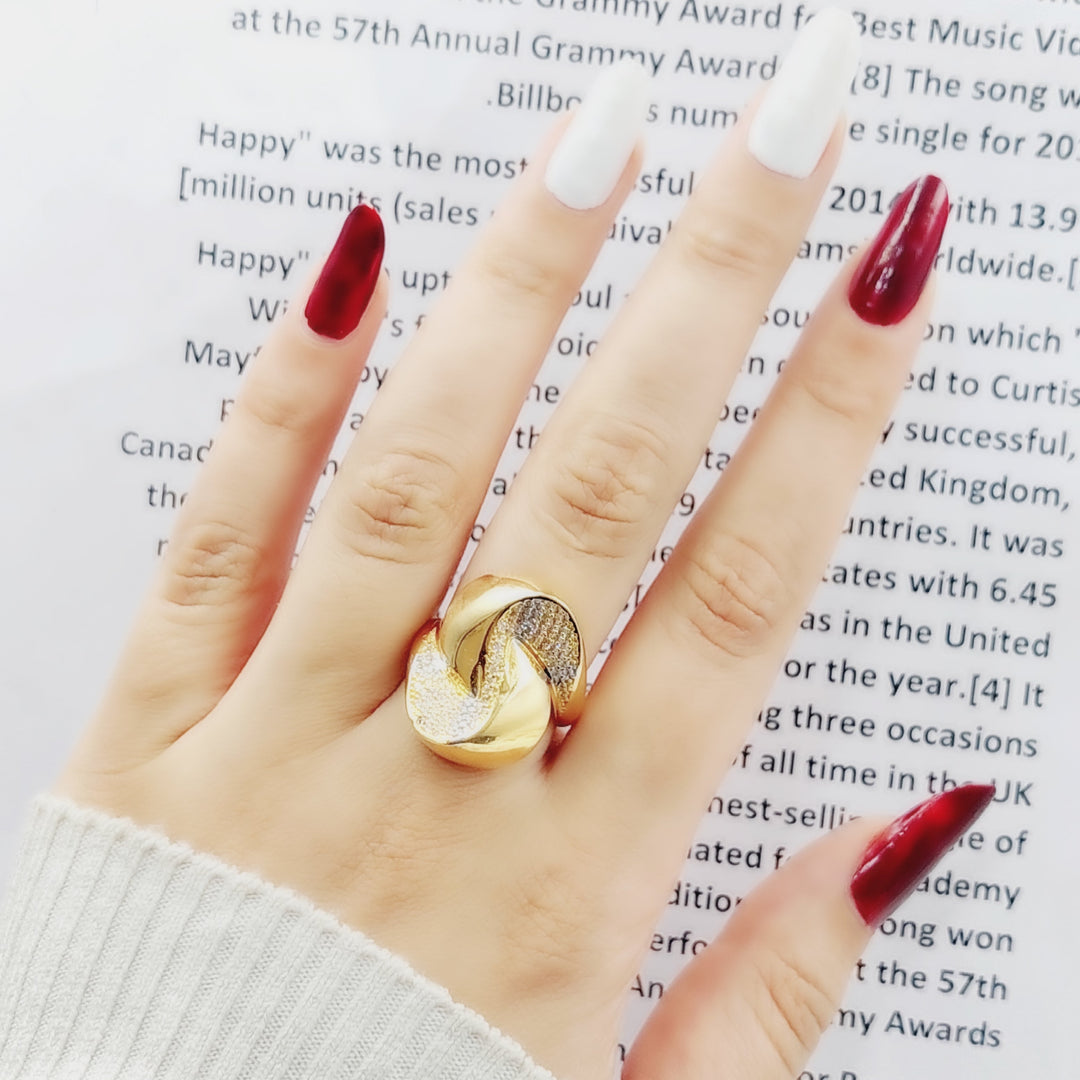 21K Gold Fancy Ring by Saeed Jewelry - Image 4