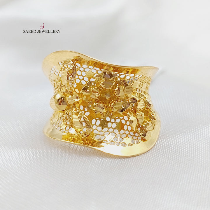 21K Gold Fancy Ring by Saeed Jewelry - Image 1