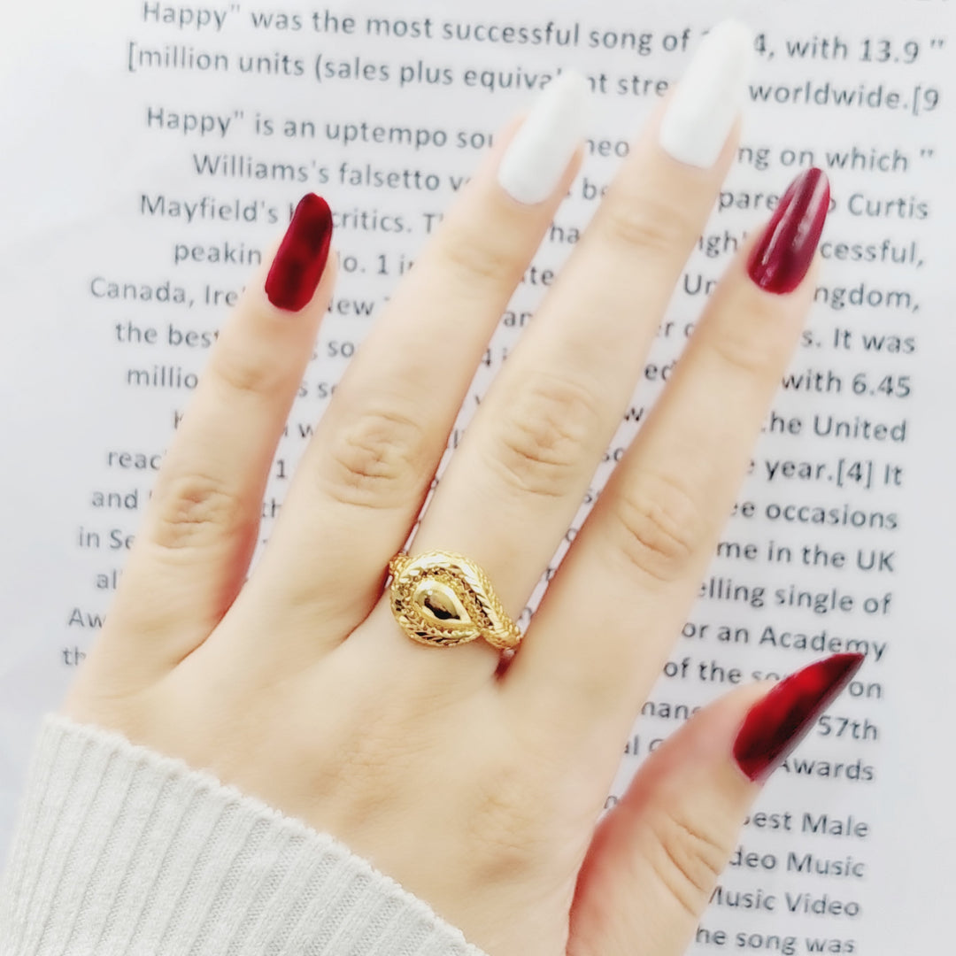 21K Gold Fancy Ring by Saeed Jewelry - Image 3