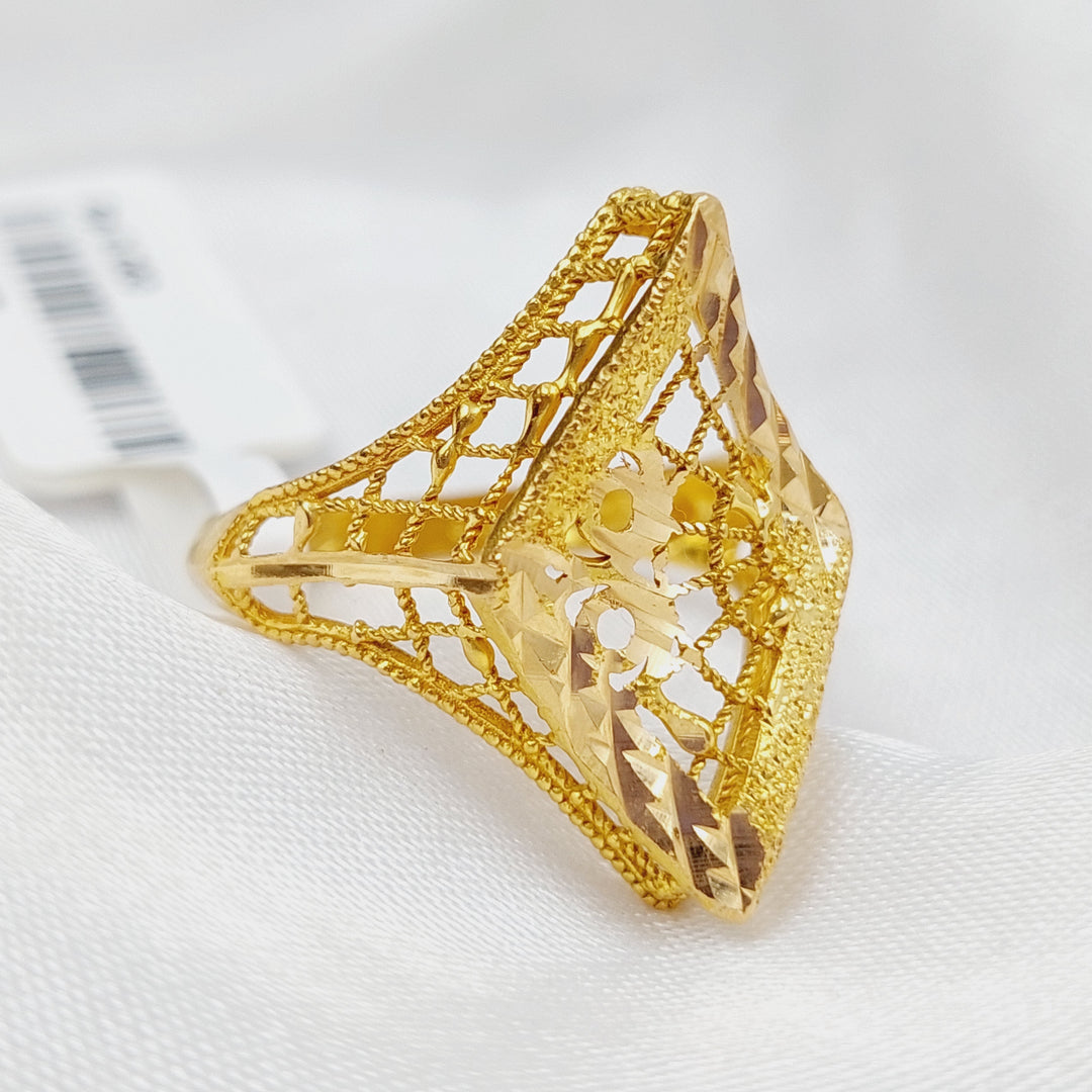 21K Gold Fancy Ring by Saeed Jewelry - Image 3