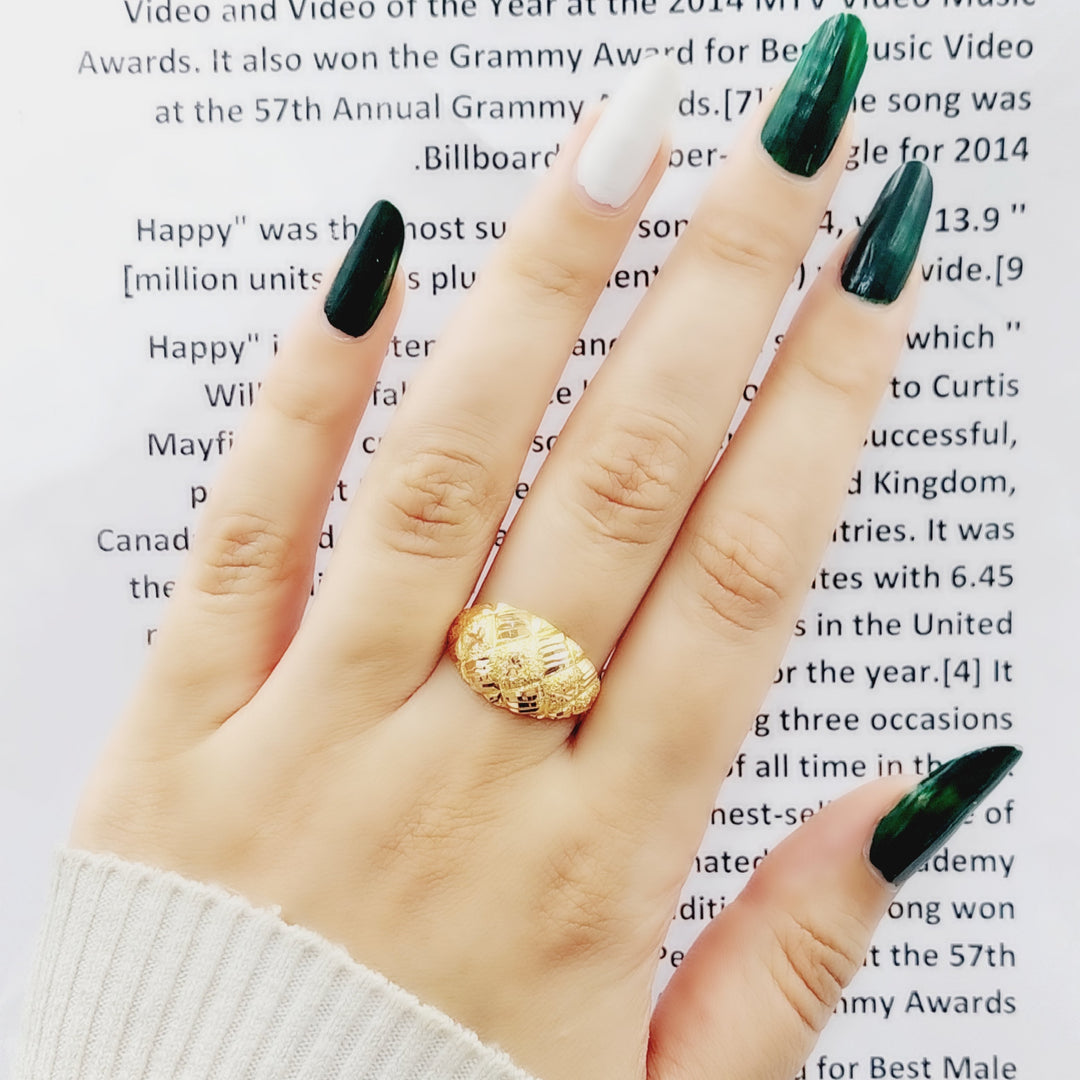 21K Gold Fancy Ring by Saeed Jewelry - Image 3