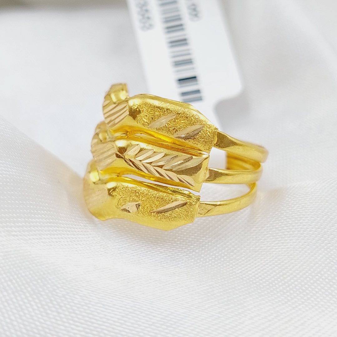 21K Gold Fancy Ring by Saeed Jewelry - Image 3