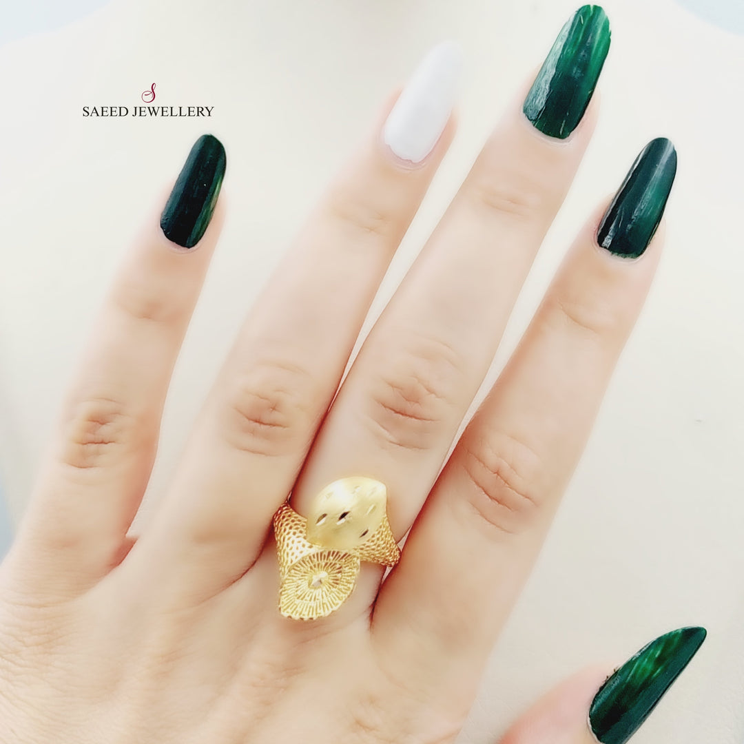 21K Gold Fancy Ring by Saeed Jewelry - Image 2