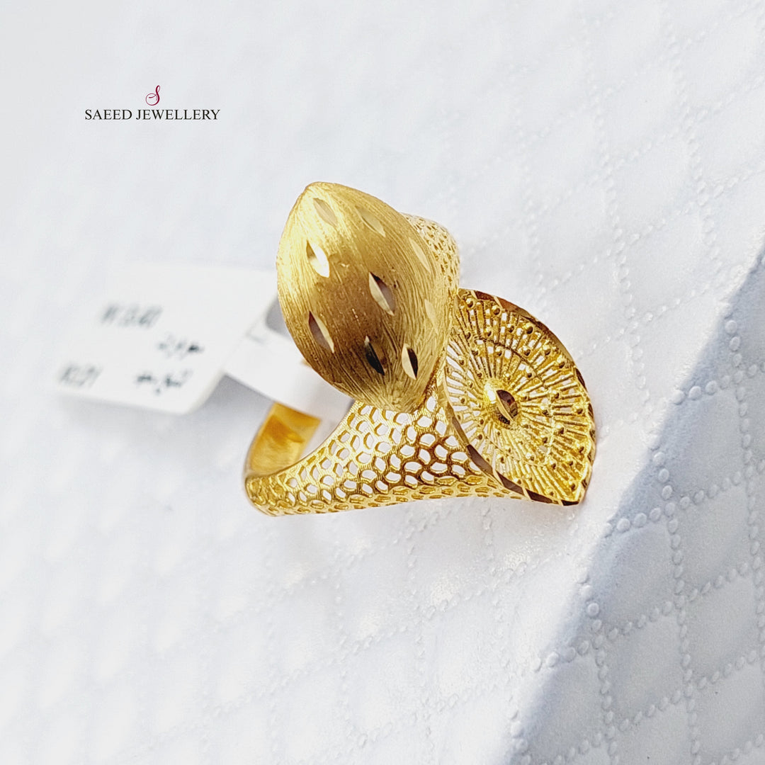 21K Gold Fancy Ring by Saeed Jewelry - Image 1